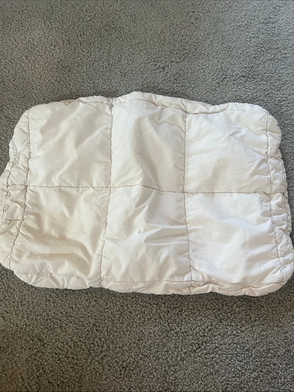 Parachute baby Plush Quilted Pillowcase - Cream